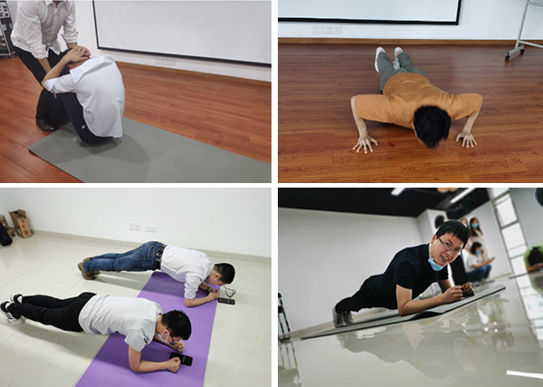 一分鐘104個俯臥撐！美控舉辦全員體能測試